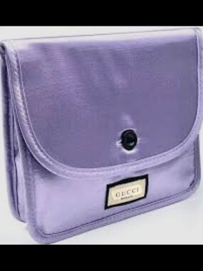 Gucci Lavender Satin Cosmetic Pouch